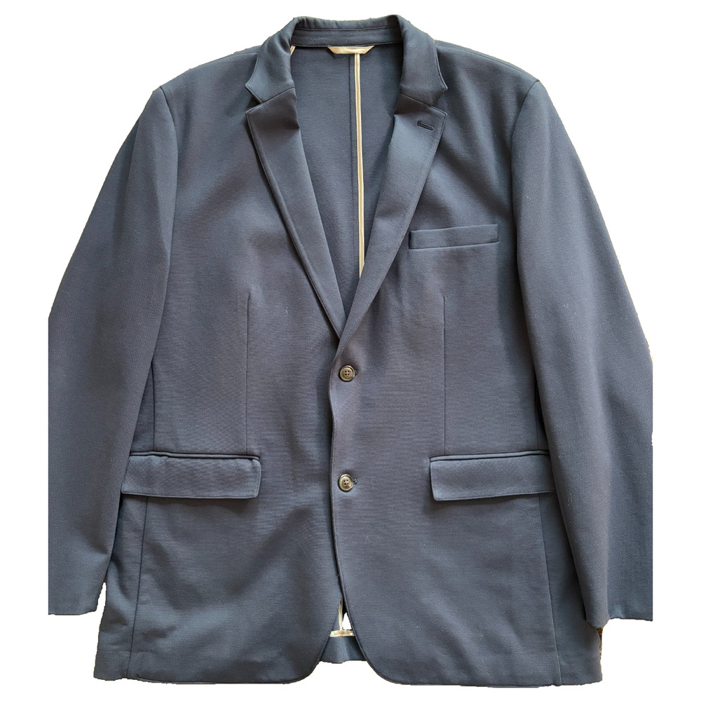 Alfani Jacket Mens 2XL Navy Blue Light Breathable Summer Sport|Suit Coat